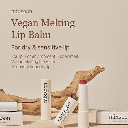 Mixsoon Vegan Melting Lip Balm (Dry Rose) - Hakolii