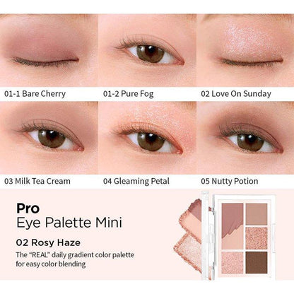 Pro Eye Palette Mini: 02 Rosy Haze - Hakolii