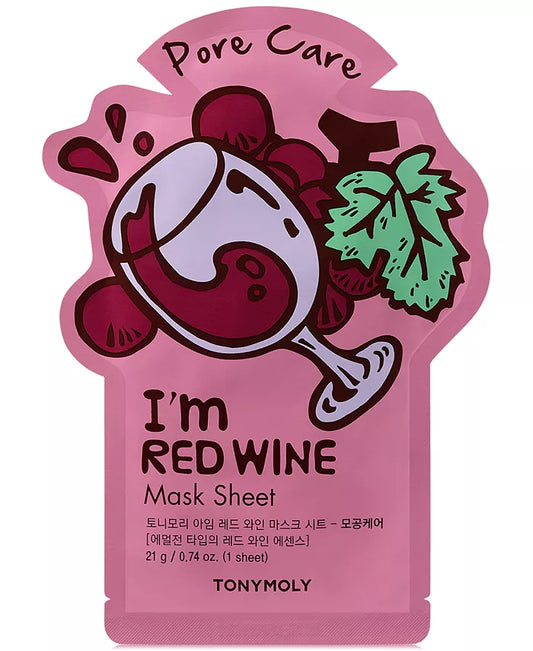 Tonymoly Pore Care I'm Red Wine Sheet Mask - Hakolii