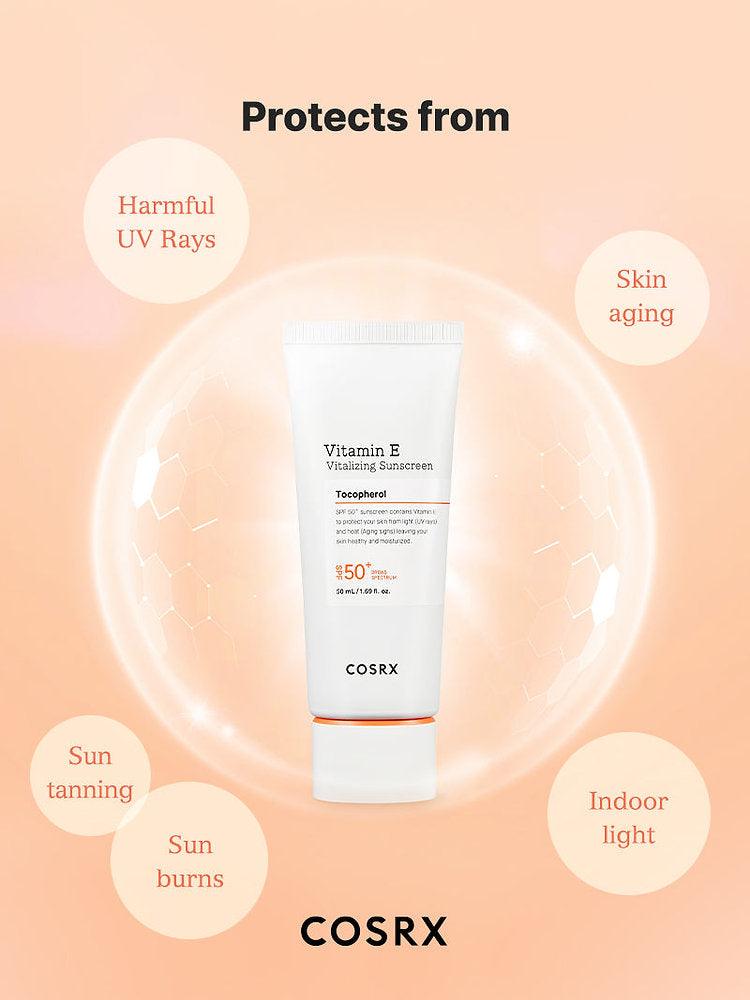 Vitamin E Vitalizing SPF 50 Sunscreen - Hakolii